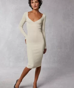 Clothing Rouje | Elisa Dress Uni Beige