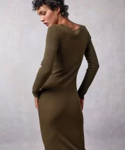 Clothing Rouje | Elisa Dress Uni Kaki
