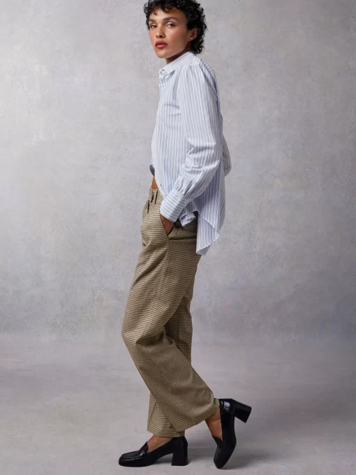 Clothing Rouje | Esteve Shirt Raye Bleu