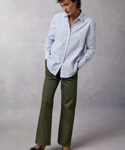 Clothing Rouje | Esteve Shirt Raye Bleu
