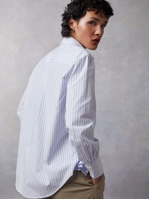 Clothing Rouje | Esteve Shirt Raye Bleu