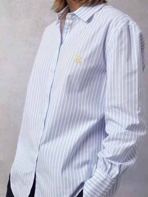 Clothing Rouje | Esteve Shirt Raye Bleu