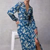 Clothing Rouje | Gabin Dress Blue