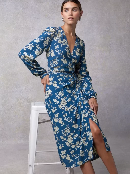 Clothing Rouje | Gabin Dress Blue