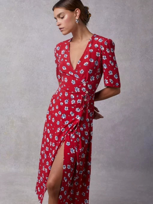 Clothing Rouje | Gabin Dress Red