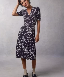 Clothing Rouje | Gabin Dress Cerisier Marine