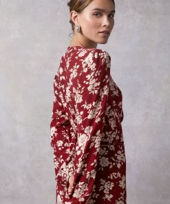 Clothing Rouje | Gabin Dress Burgundy