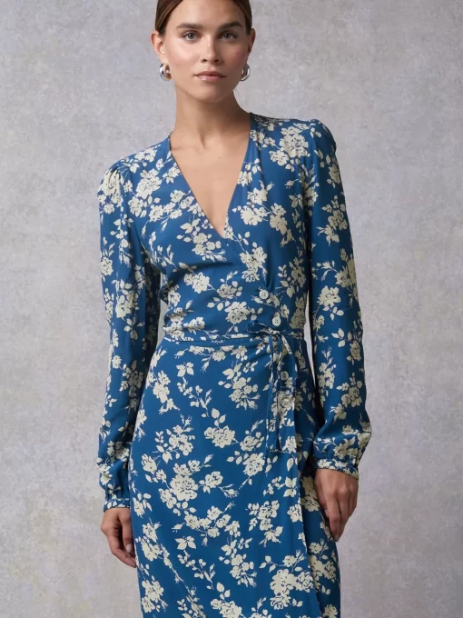 Clothing Rouje | Gabin Dress Blue