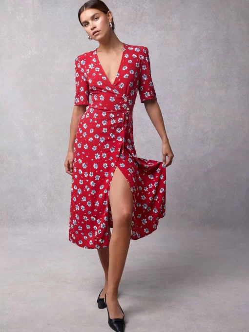 Clothing Rouje | Gabin Dress Red