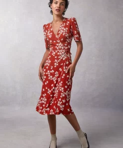 Clothing Rouje | Gabin Dress Cerisier Rouge