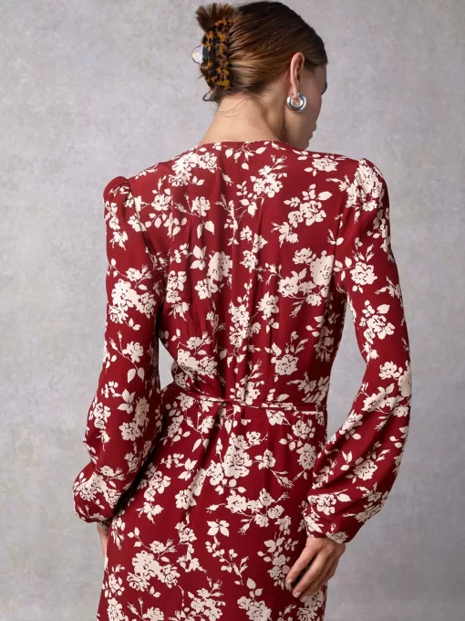 Clothing Rouje | Gabin Dress Burgundy