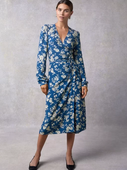 Clothing Rouje | Gabin Dress Blue