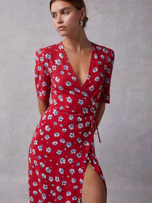 Clothing Rouje | Gabin Dress Red