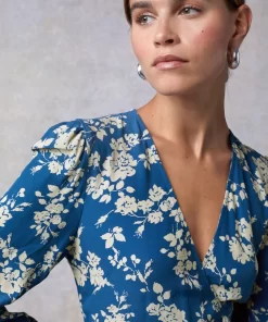 Clothing Rouje | Gabin Dress Blue