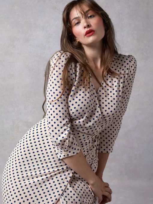 Clothing Rouje | Gabin Dress Carmen Beige