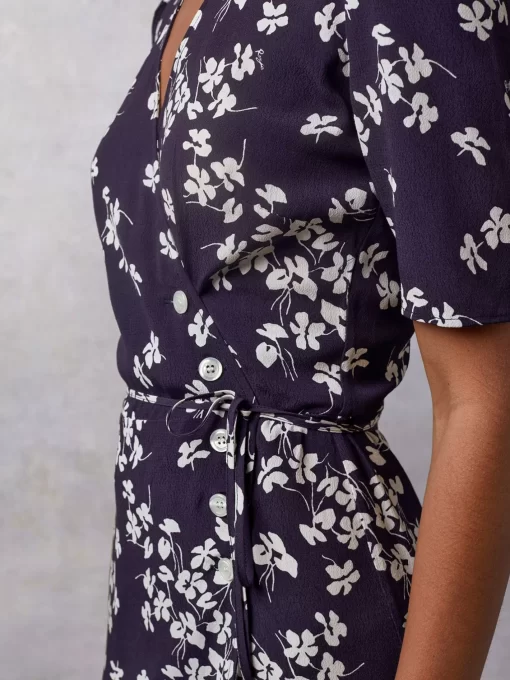 Clothing Rouje | Gabin Dress Cerisier Marine