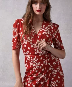 Clothing Rouje | Gabin Dress Cerisier Rouge