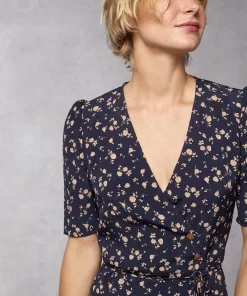 Clothing Rouje | Gabin Dress Upcycled Roses Bicolores