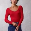 Clothing Rouje | Gio Top Uni Rouge