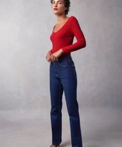 Clothing Rouje | Gio Top Uni Rouge