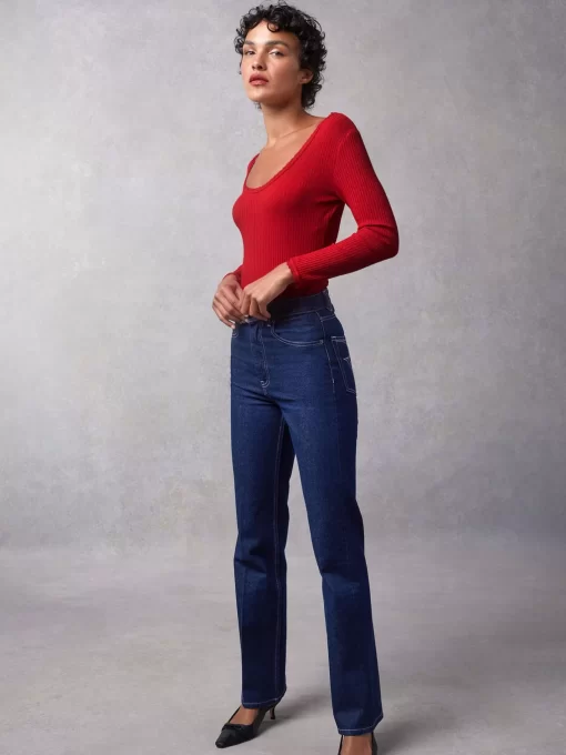 Clothing Rouje | Gio Top Uni Rouge