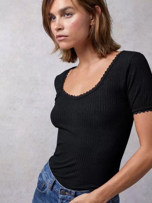 Clothing Rouje | Giuia Top Noir