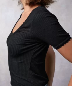 Clothing Rouje | Giuia Top Noir