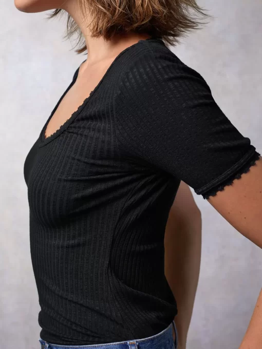 Clothing Rouje | Giuia Top Noir
