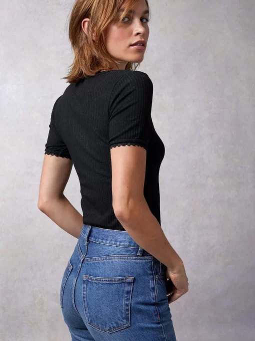 Clothing Rouje | Giuia Top Noir