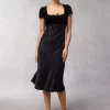 Clothing Rouje | Ines Dress Velours Noir