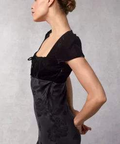 Clothing Rouje | Ines Dress Velours Noir