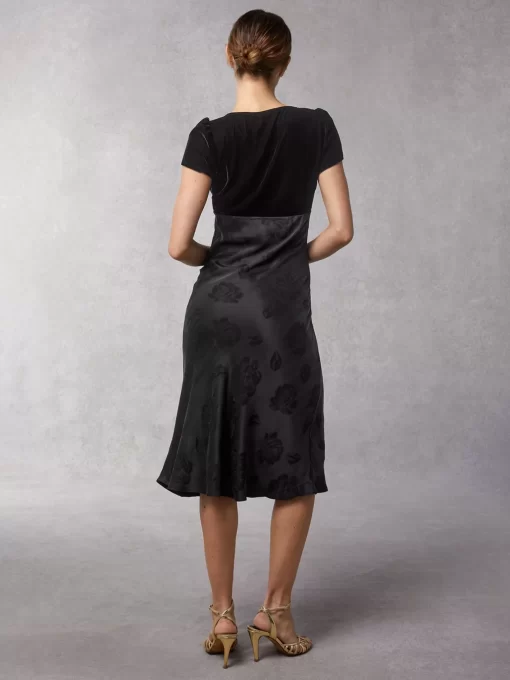 Clothing Rouje | Ines Dress Velours Noir