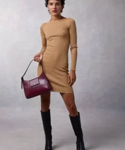 Clothing Rouje | Injou Dress Uni Camel