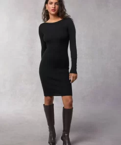 Clothing Rouje | Injou Dress Uni Noir