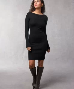 Clothing Rouje | Injou Dress Uni Noir