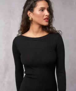 Clothing Rouje | Injou Dress Uni Noir