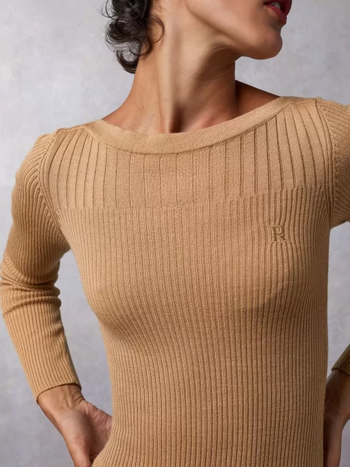 Clothing Rouje | Injou Dress Uni Camel