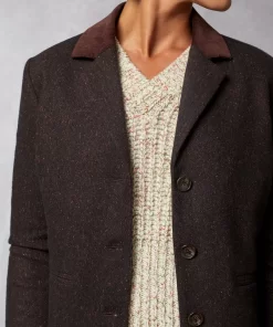 Clothing Rouje | Isia Jacket Tweed Marron