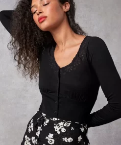 Clothing Rouje | Ivana T-Shirt Uni Noir