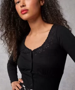 Clothing Rouje | Ivana T-Shirt Uni Noir
