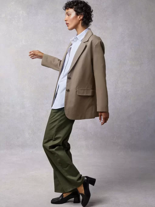 Clothing Rouje | Jacques Jacket Uni Taupe