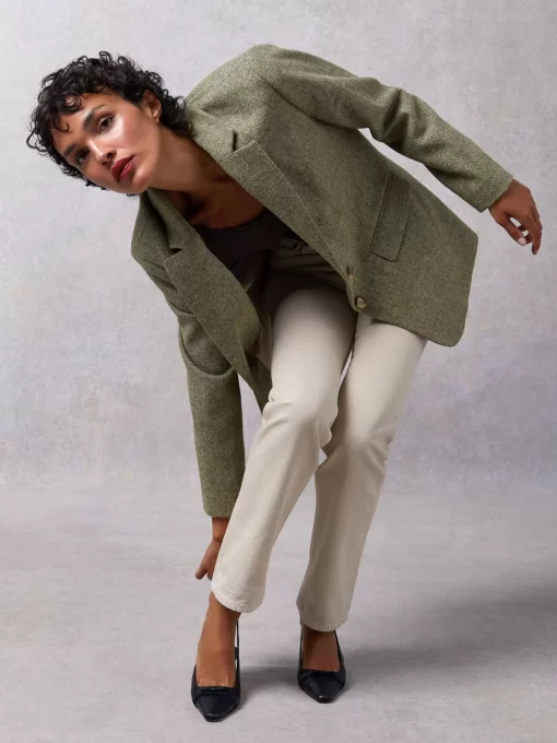 Clothing Rouje | Jacques Jacket Chevron Carreaux Menthe