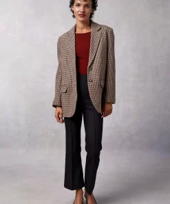 Clothing Rouje | Jacques Jacket Pied De Poule Moutarde
