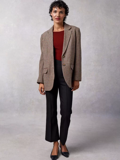 Clothing Rouje | Jacques Jacket Pied De Poule Moutarde