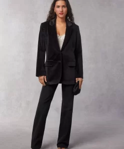 Clothing Rouje | Jacques Jacket Velours Noir