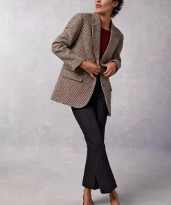 Clothing Rouje | Jacques Jacket Pied De Poule Moutarde