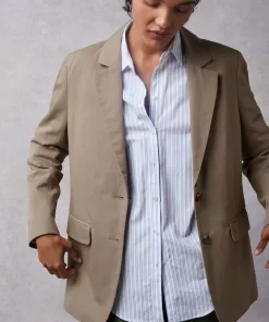 Clothing Rouje | Jacques Jacket Uni Taupe