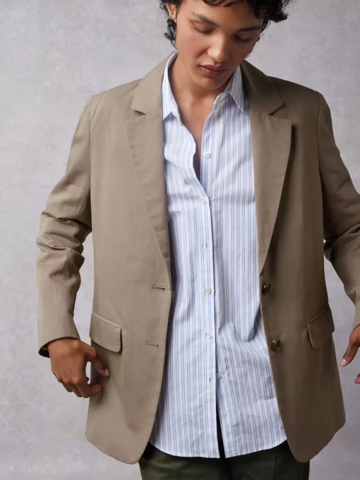 Clothing Rouje | Jacques Jacket Uni Taupe