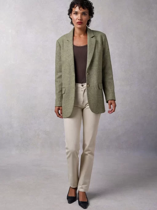 Clothing Rouje | Jacques Jacket Chevron Carreaux Menthe
