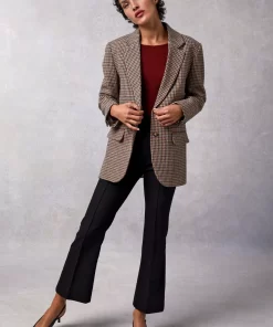 Clothing Rouje | Jacques Jacket Pied De Poule Moutarde